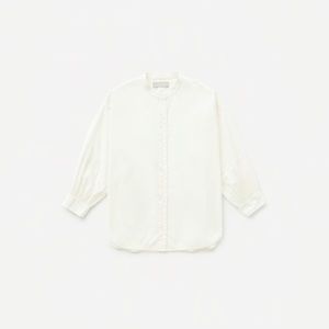 The Collarless Air Shirt • Everlane • Ivory • US 2